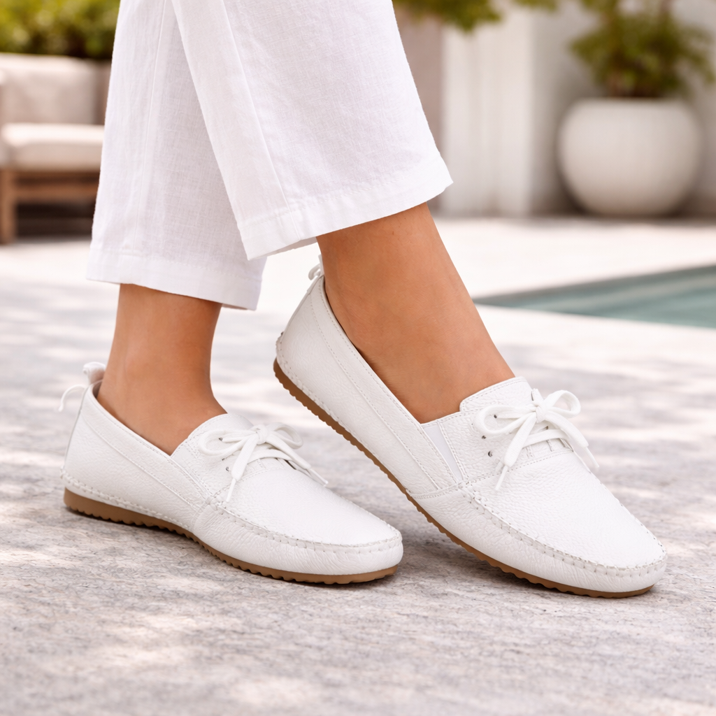 Clarrise Summer Cushioned Lace Up Espadrille Loafers - The Heels India