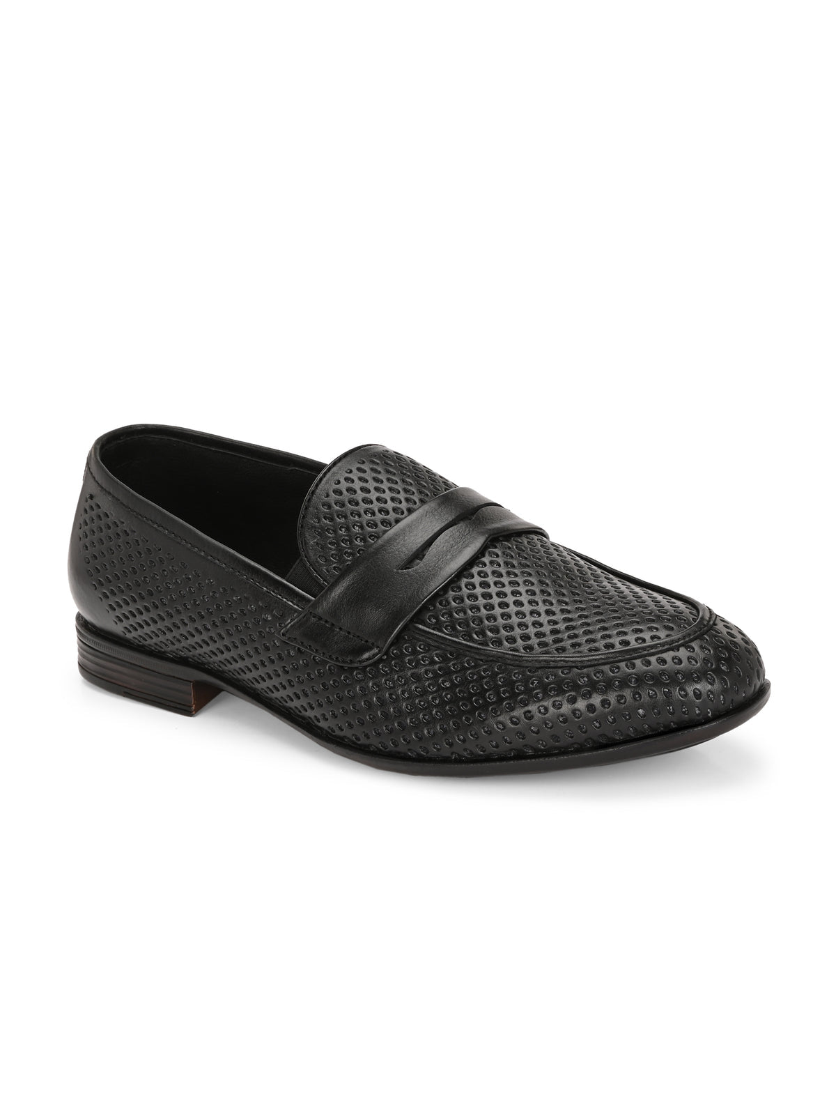 Markus Premium Leather Penny Perforated Loafers - The Heels India