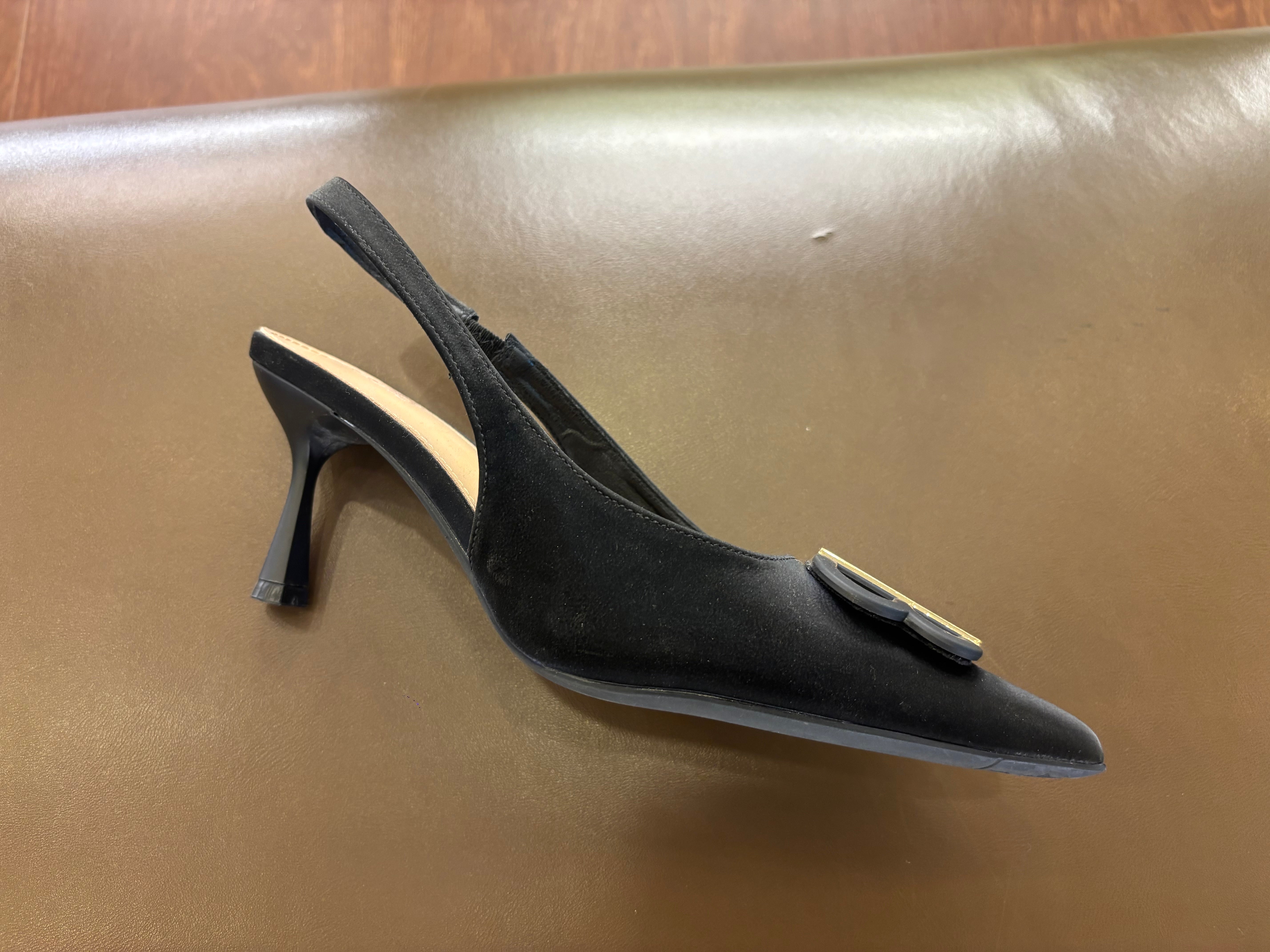 Brie Premium Slingback Kitten Heels