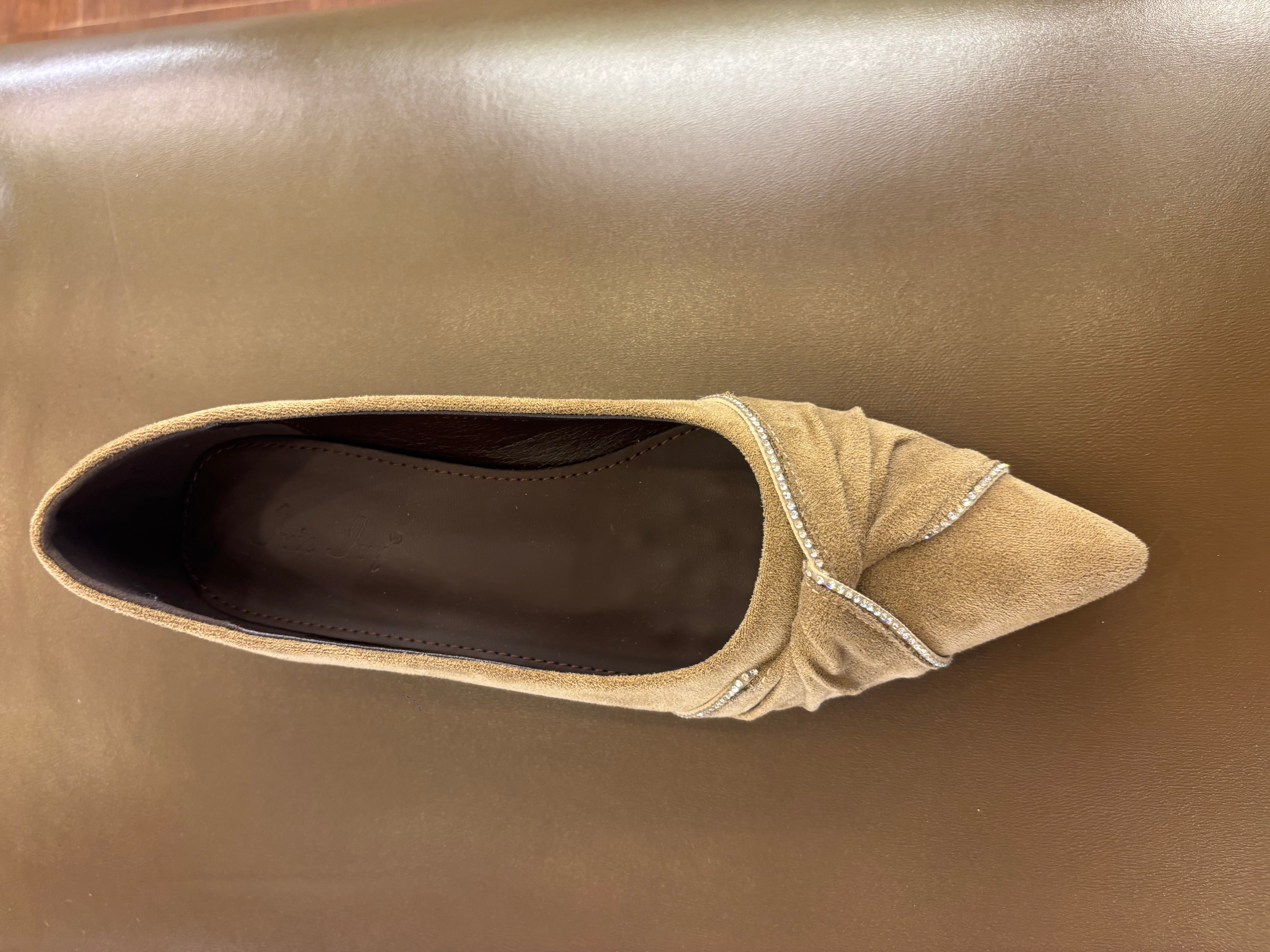 Sloane Wedge Suede Swirl Ballerinas