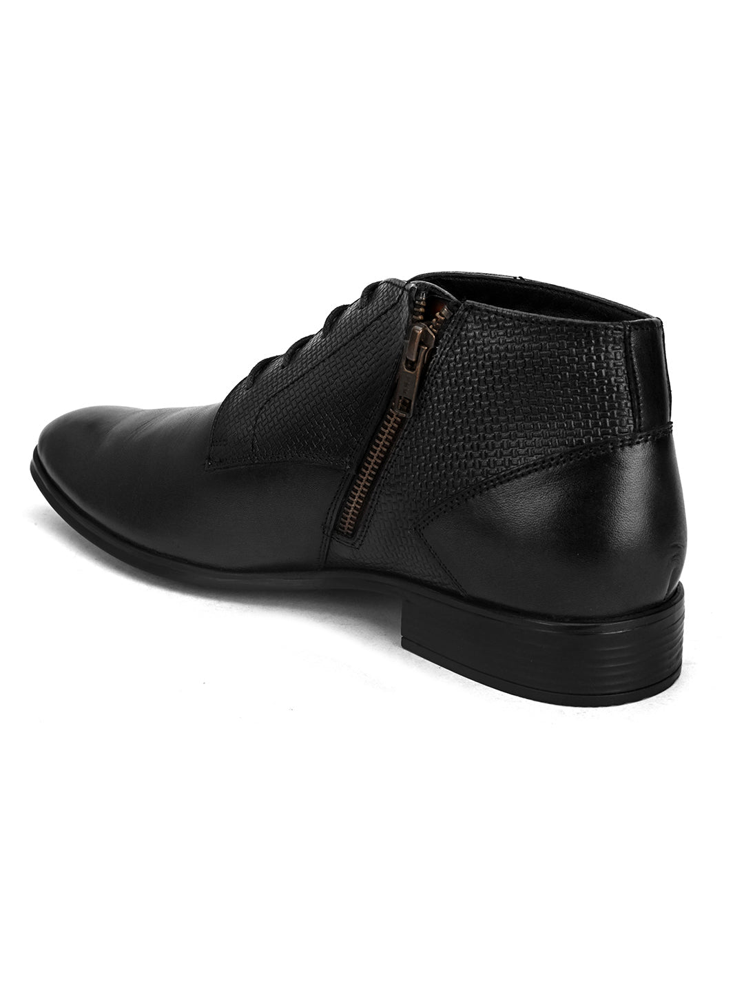 Fernandez Leather Side Zip Formal Chukka Boots