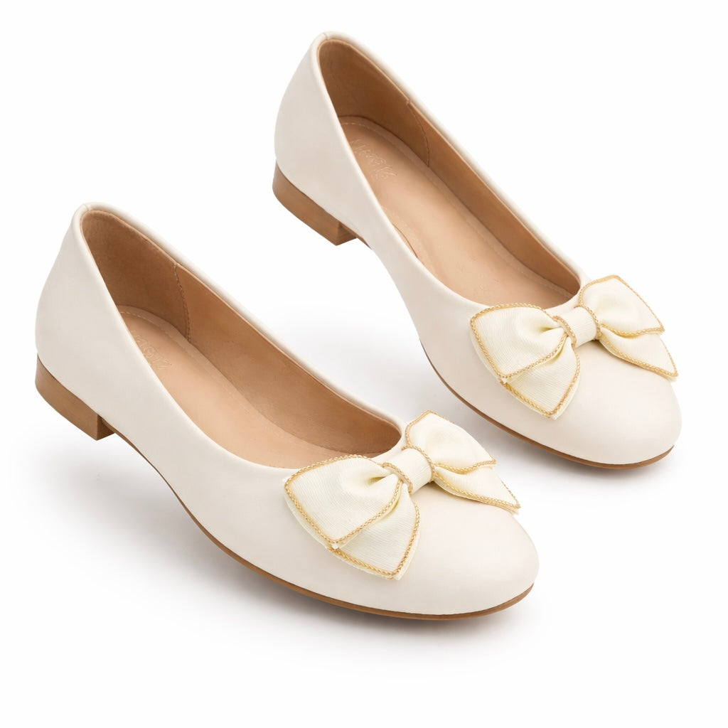 Belinda Bow Flat Ballerinas - The Heels India