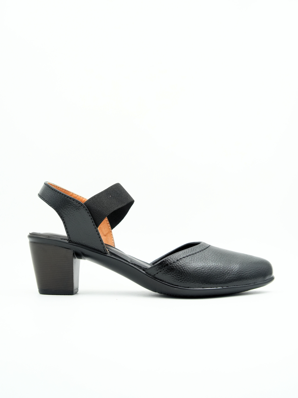 Marcia Leather Block Heel Pumps