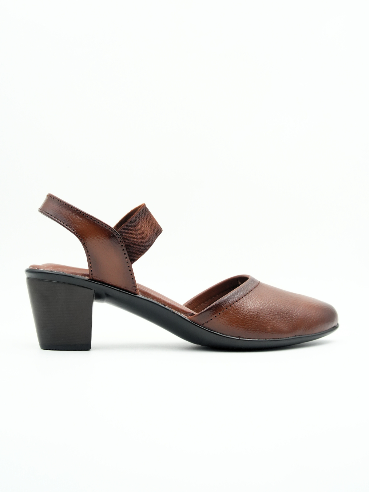 Marcia Leather Block Heel Pumps