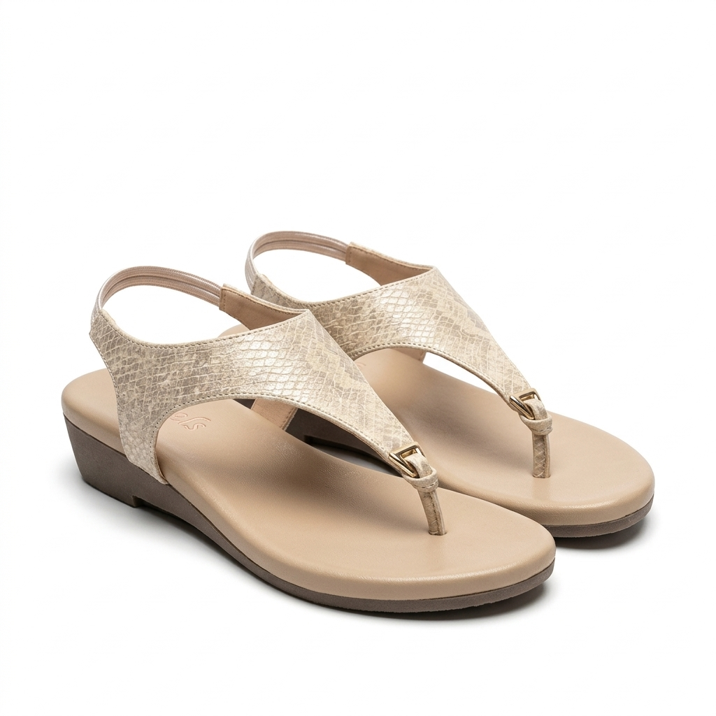 Erica Cushioned Comfort Back Elastic Sandals - The Heels India
