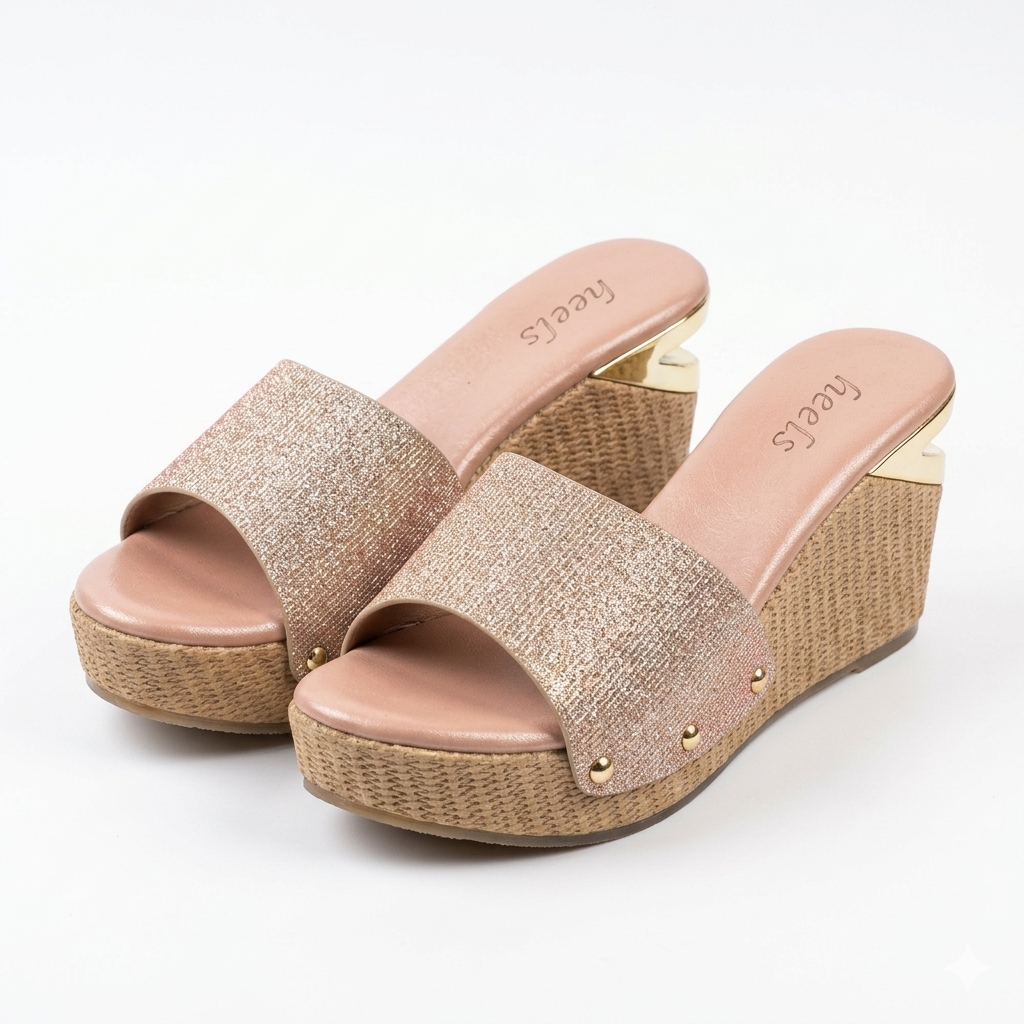 Agatha Bling Wedge Heels - The Heels India