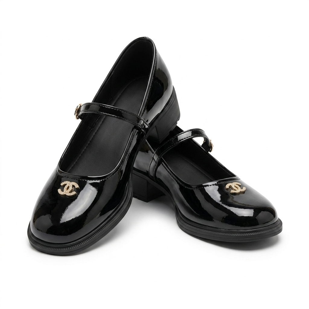 Shuzu Premium Patent Mary Jane Block Heels