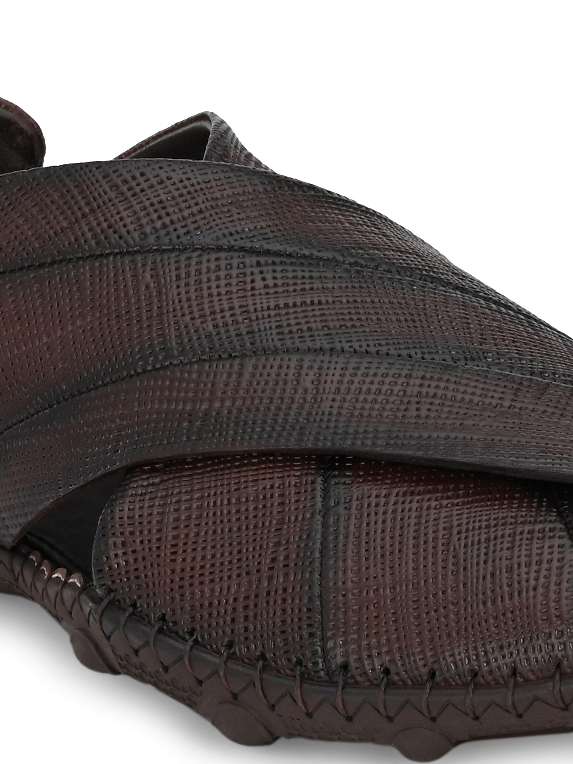 Caspian Leather Ethnic Slip-ons