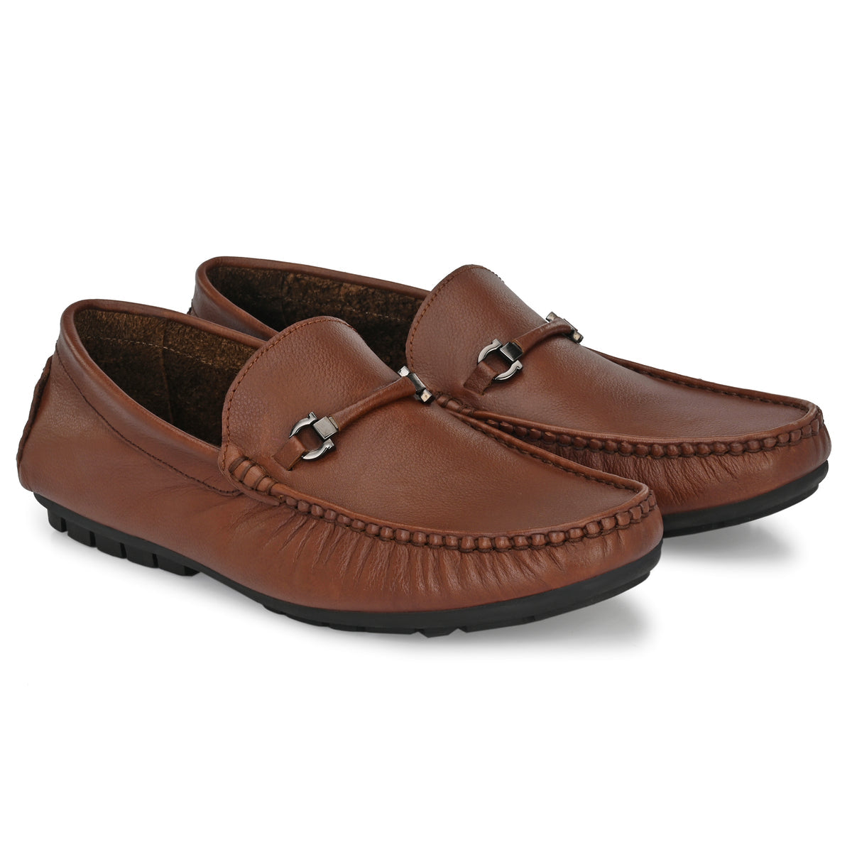Puyol Leather Cushioned Loafers