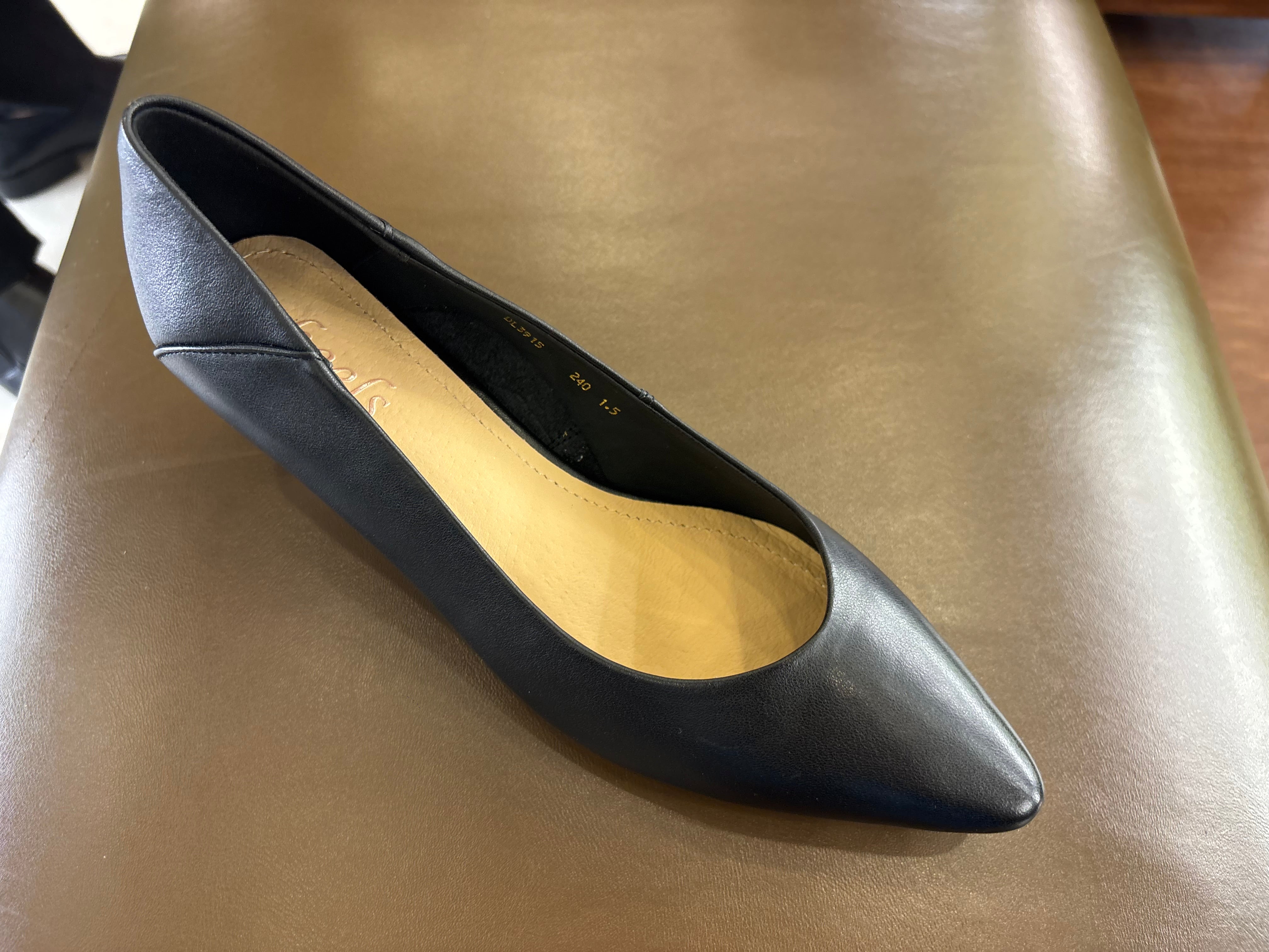 Emma 2.0 Premium Leather Kitten Heel Pumps