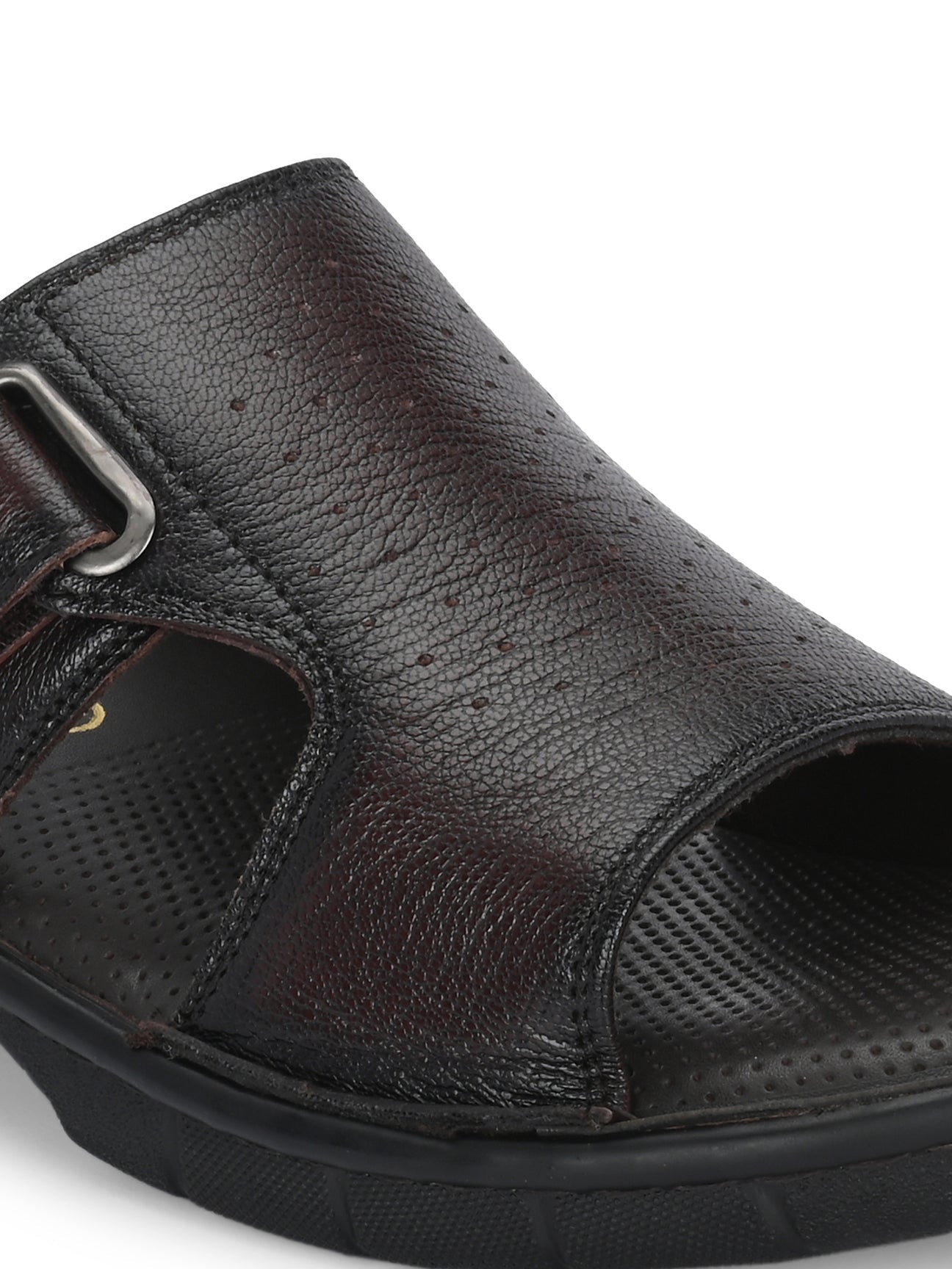 Declan Leather Velcro Cushion Slippers - The Heels India