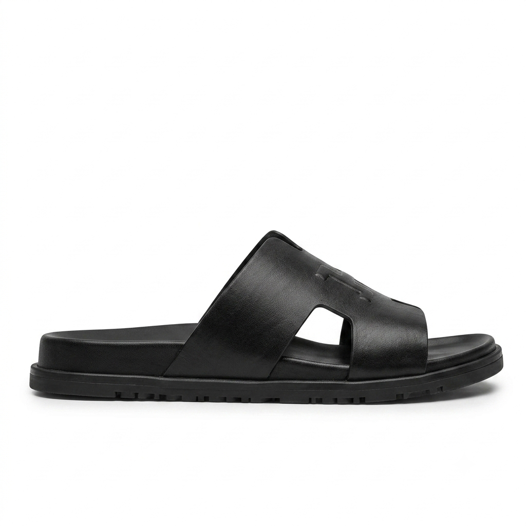 Morgan Premium Leather Sliders