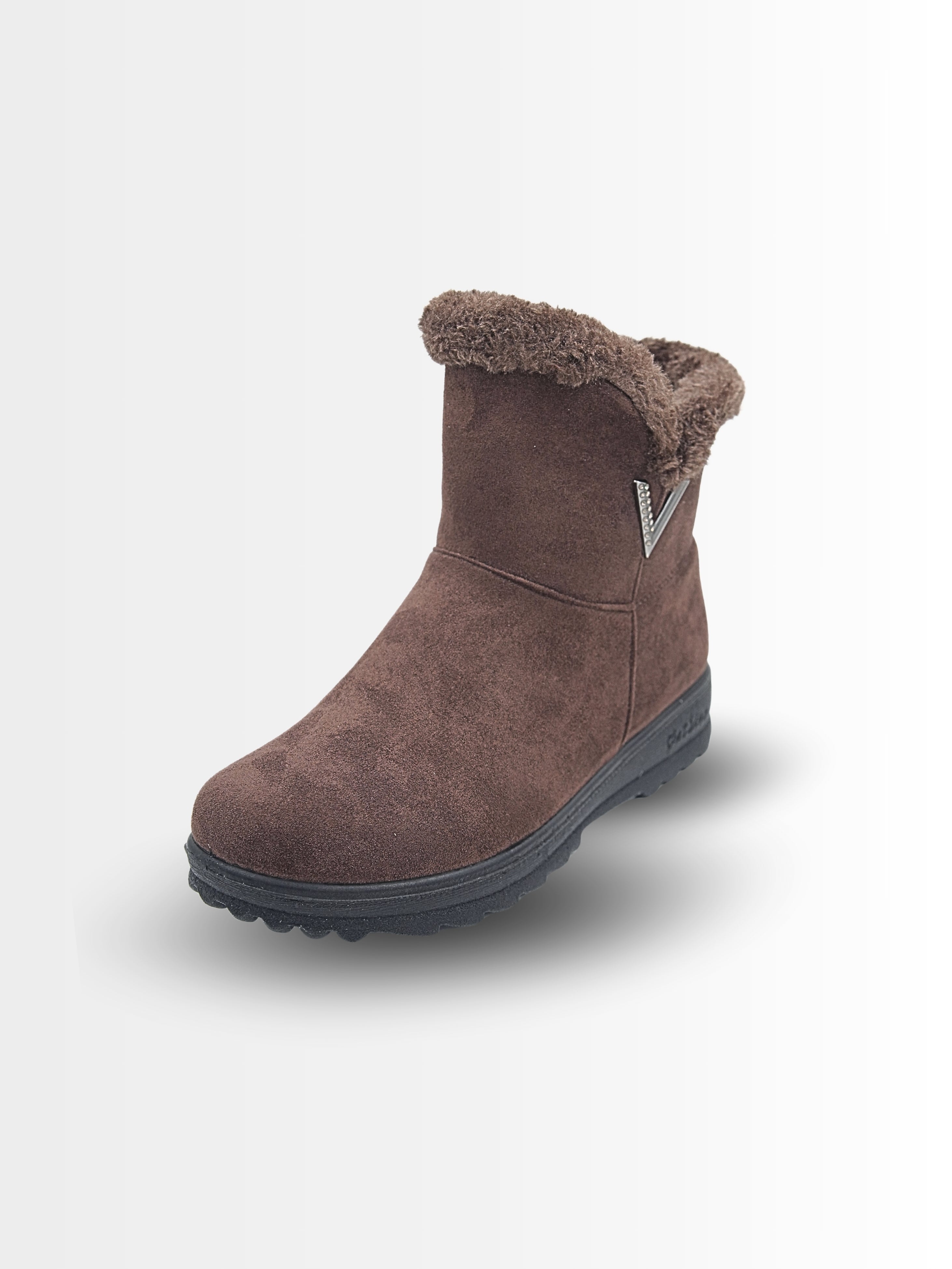 Alice Suede Ankle Fur Boots - The Heels India