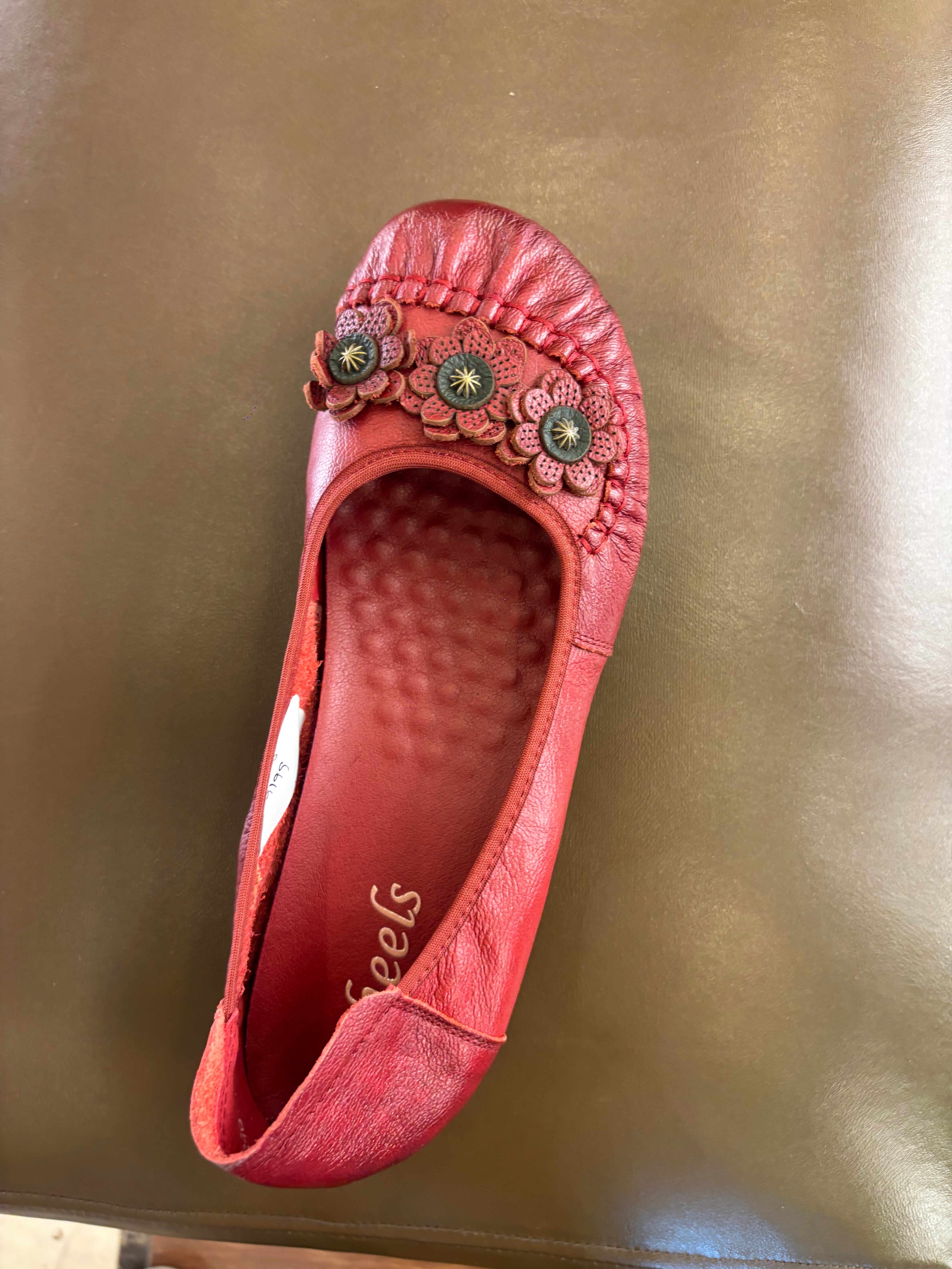 Flora 4.0 Premium Leather Cushioned Ballerinas