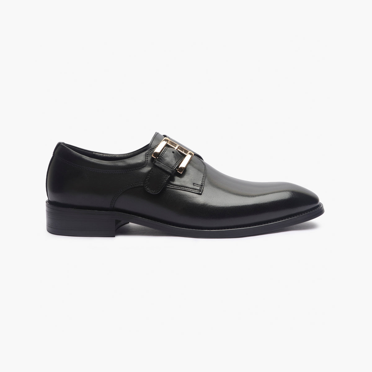 Lorelei Buckle Leather Monk Strap
