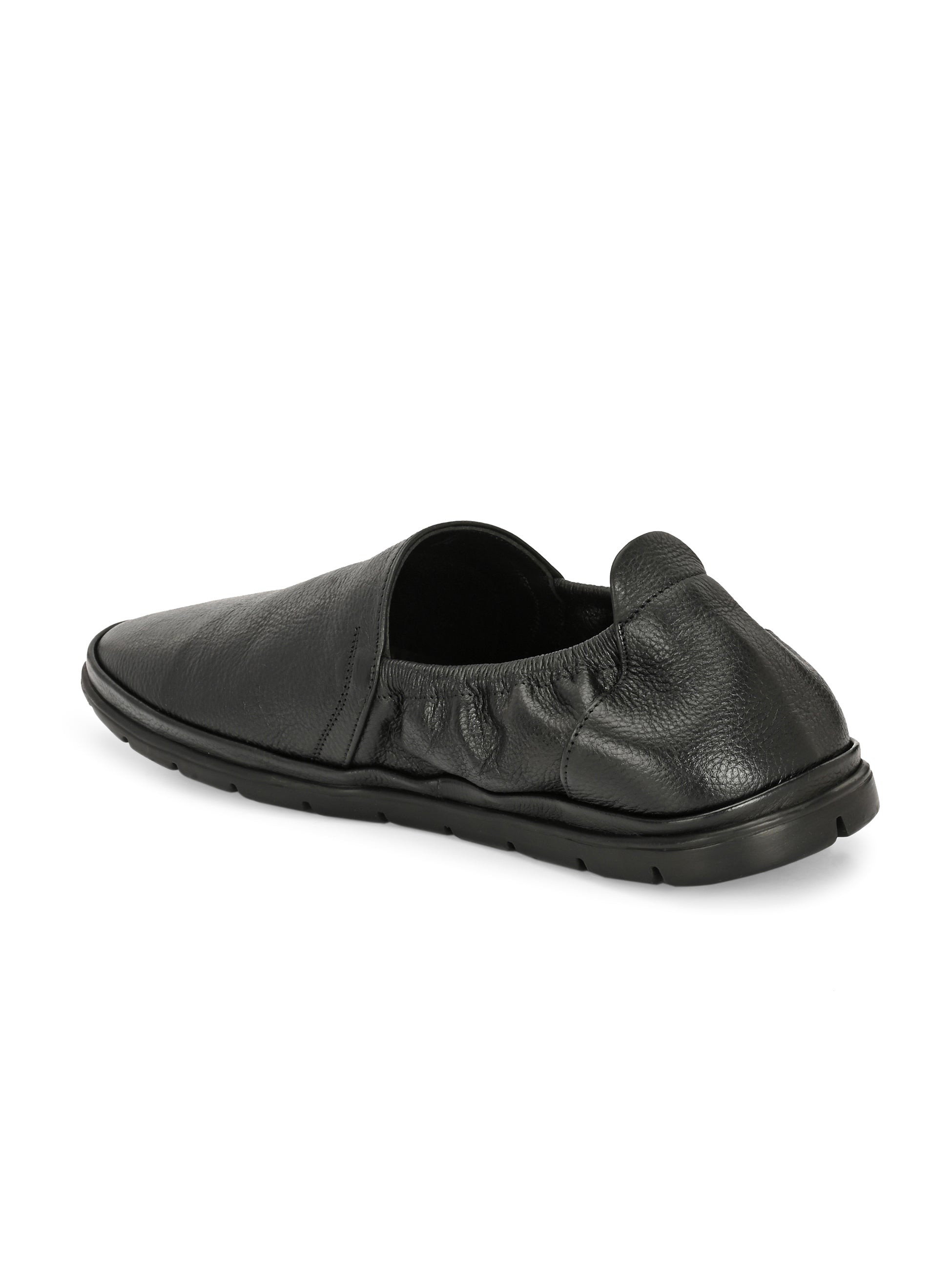 Urban Leather Back Elastic Slip Ons