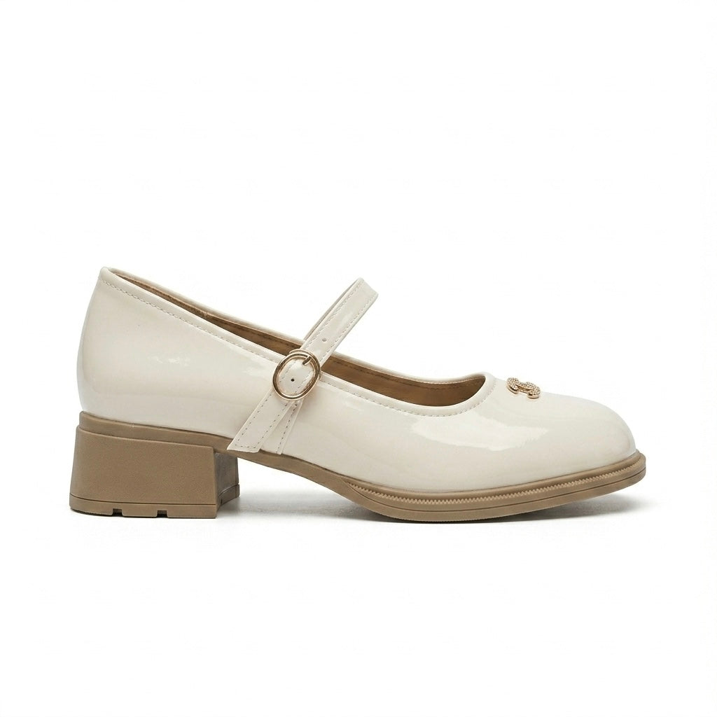 Shuzu Premium Patent Mary Jane Block Heels