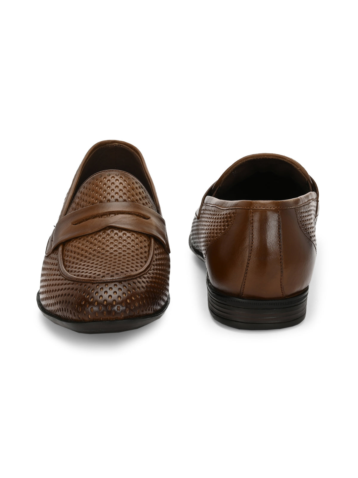 Markus Premium Leather Penny Perforated Loafers