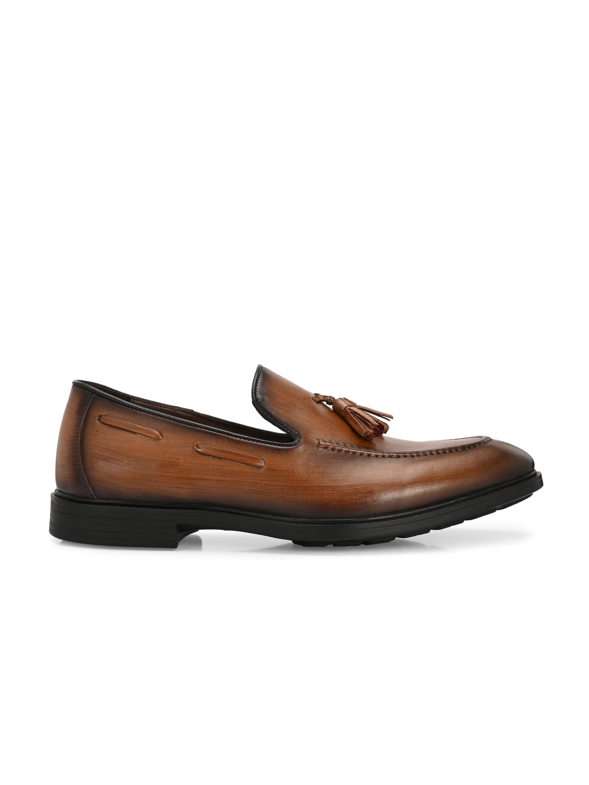 Enzo Tassel Leather Loafers
