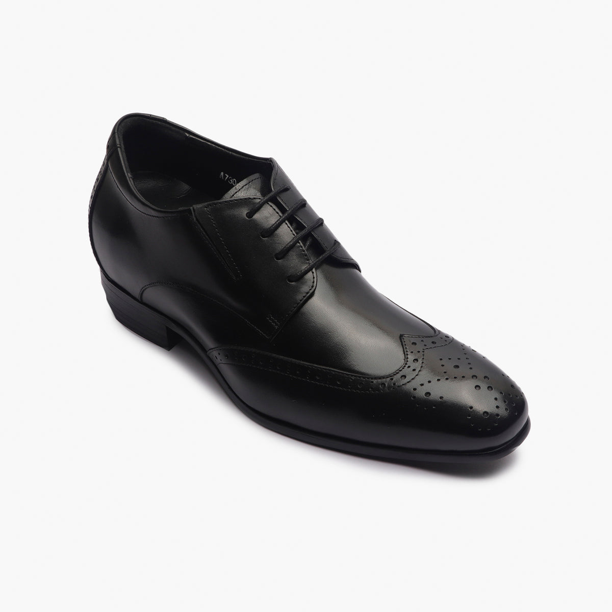 Anders Premium Leather Insert Heel Brogues - The Heels India