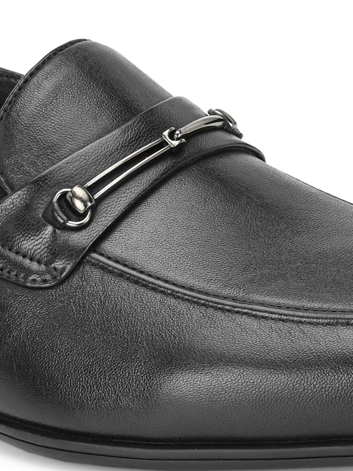 Arius Leather Buckled Loafers