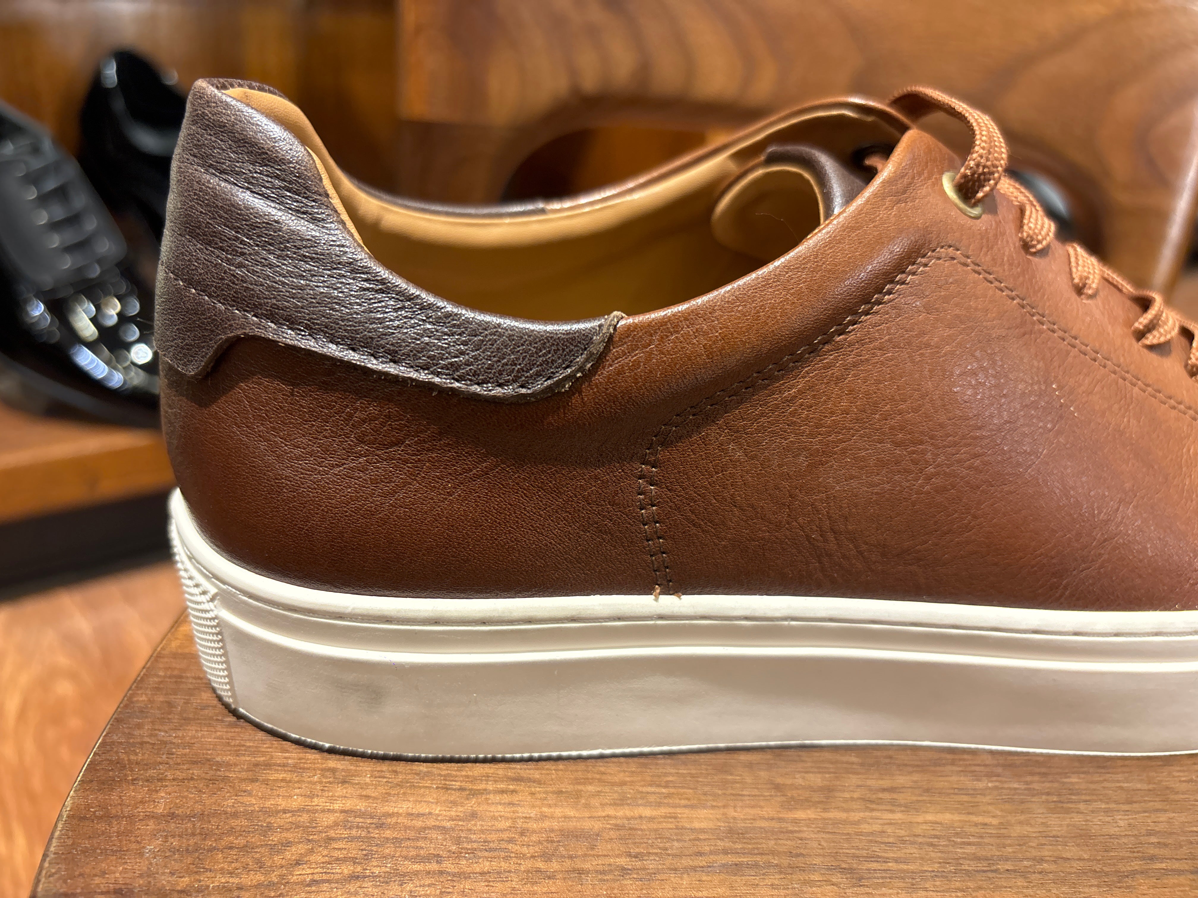 Endrick Premium Leather Lace Up Sneakers - The Heels India