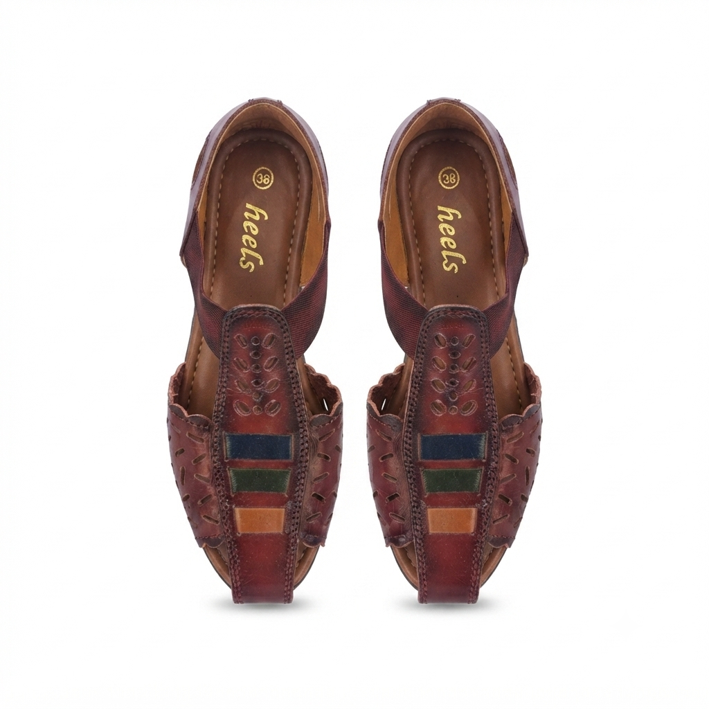 Fida Ethnic Leather Roman Sandals