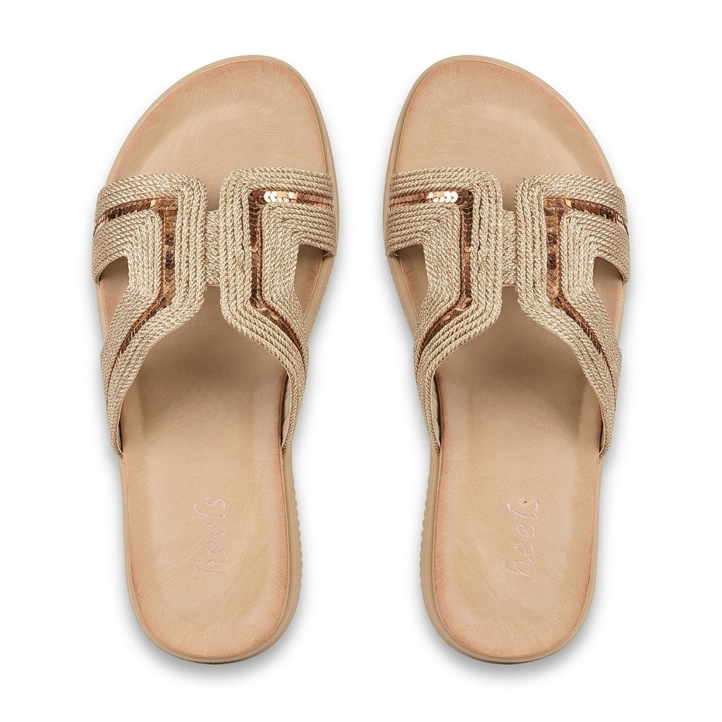 Jollie Crochet Comfort Summer Slippers - The Heels India