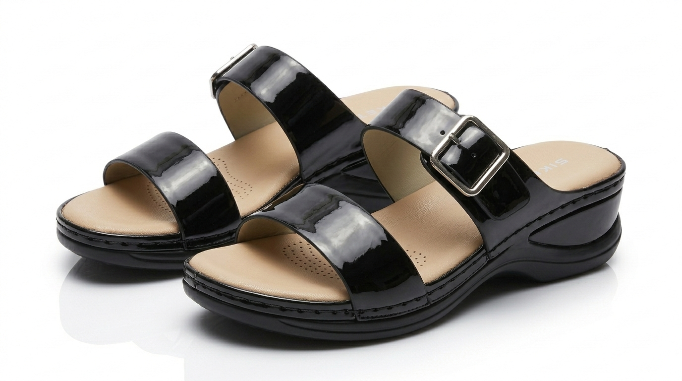 Brie Comfort Buckled Summer Sliders