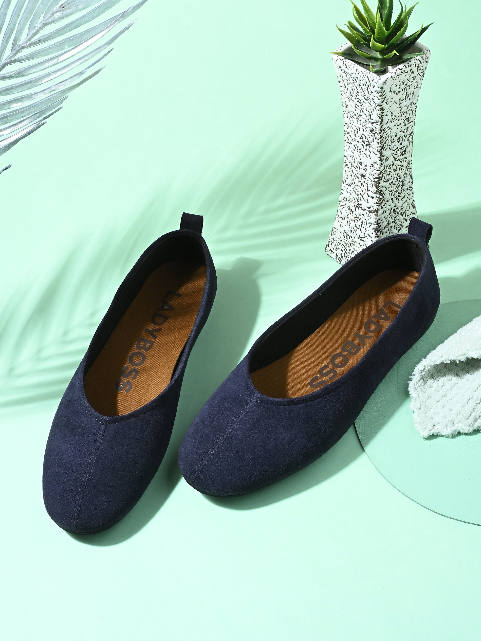 Bellamont Suede Leather Cushioned Ballerinas - The Heels India