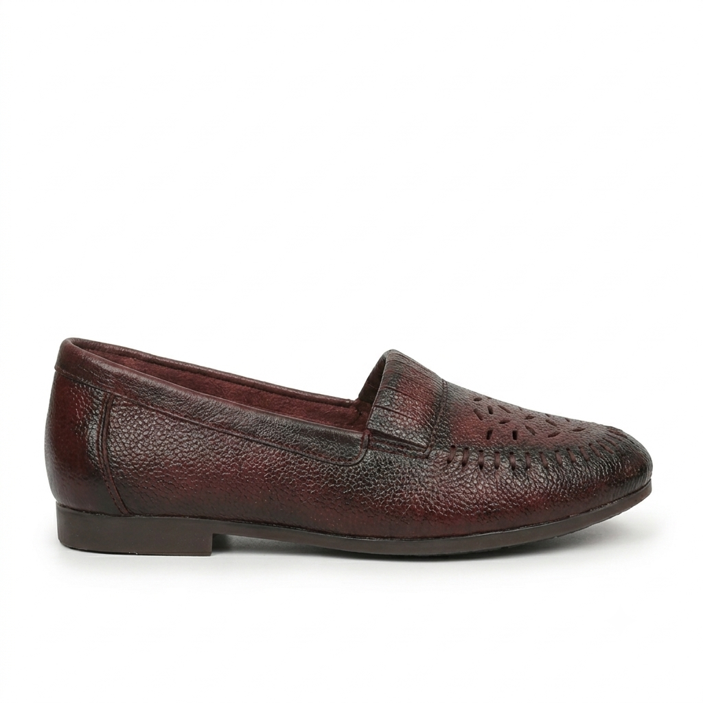 Cirelle Leather Classic Perforated Ballerinas