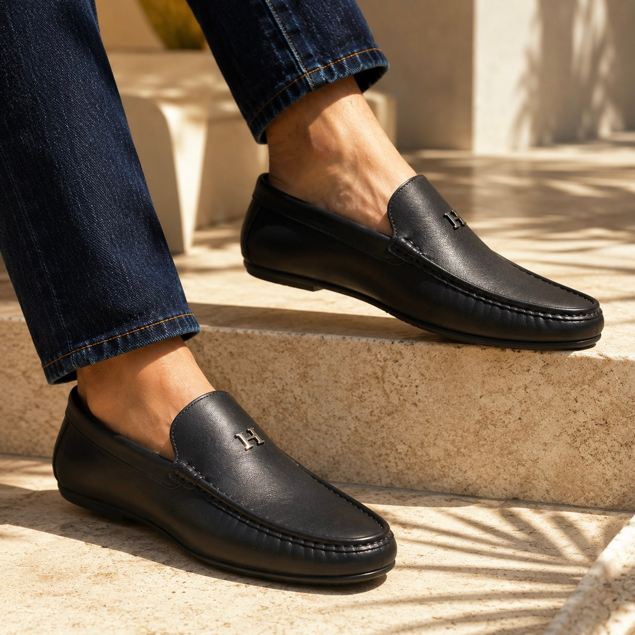 Henry Premium Leather Driving Loafers