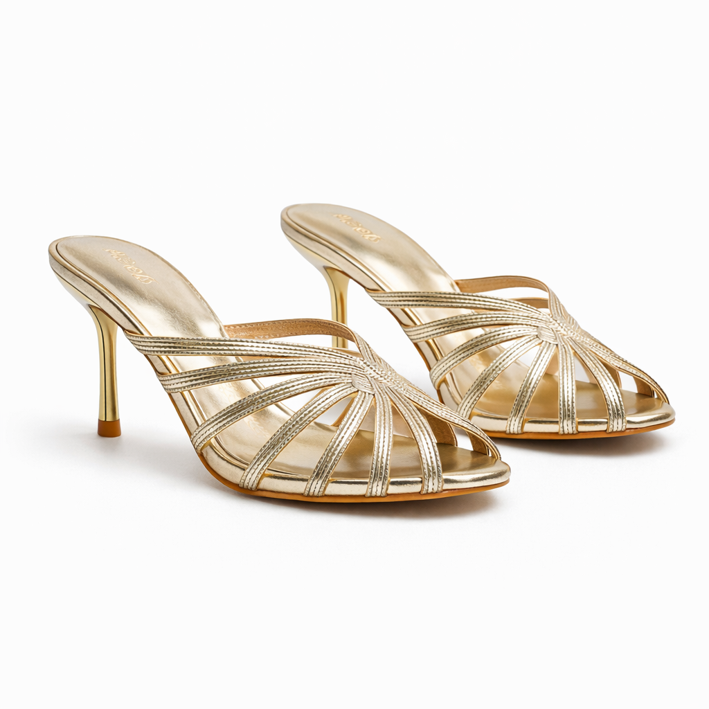 Ellen Premium Fancy Peep Toe Pencil Heels