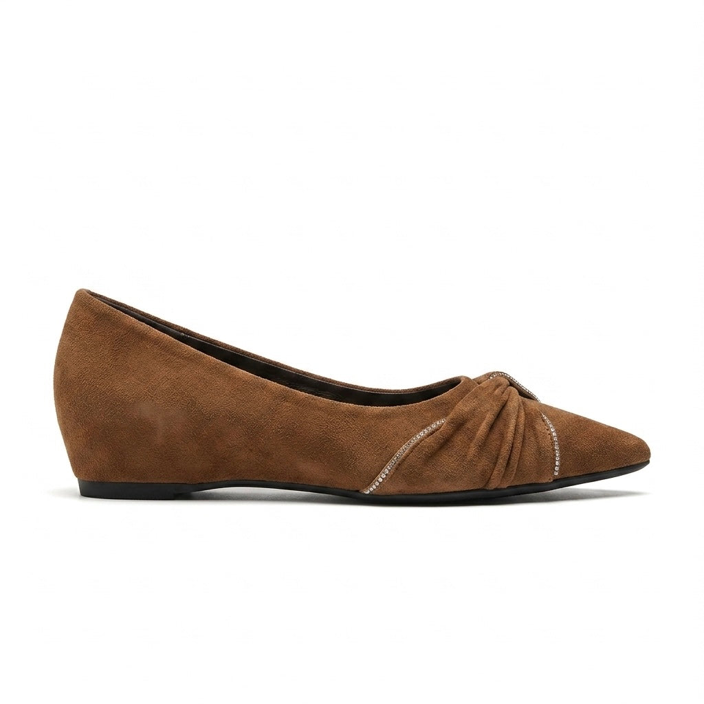 Sloane Wedge Suede Swirl Ballerinas