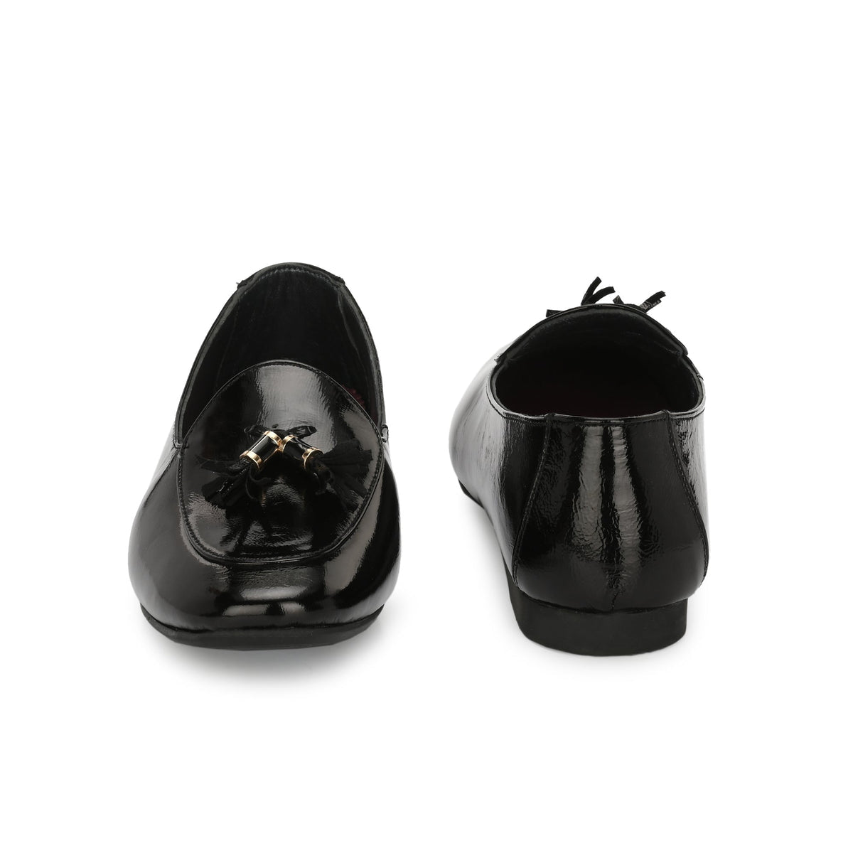 Malkova Leather Tassel Ballerinas