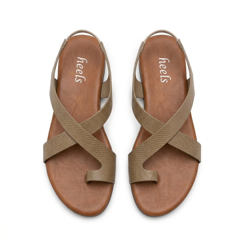Bonita Cushioned Comfort Back Elastic Thumb Sandals - The Heels India