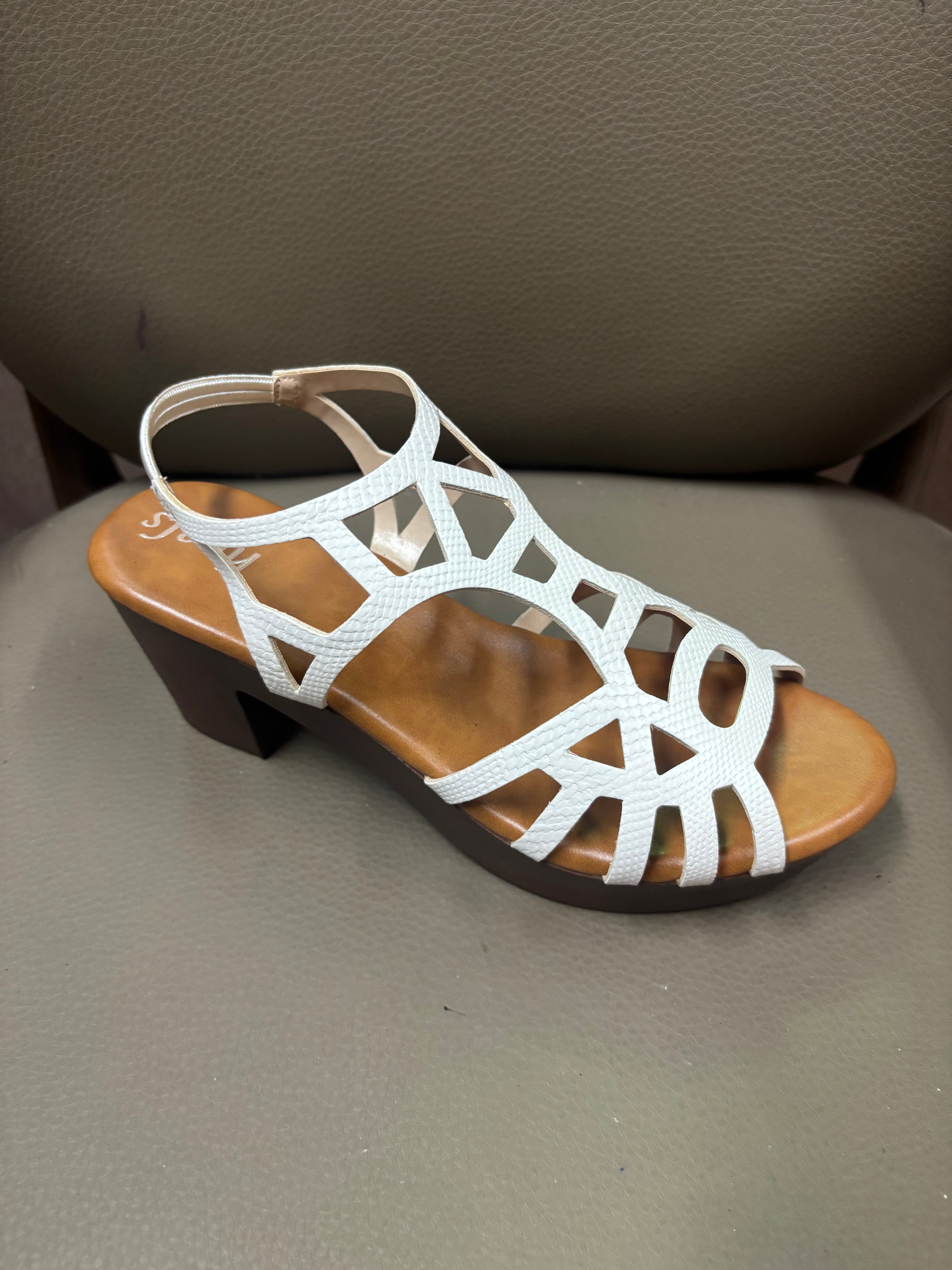 Kylin Platform Gladiator Peep Toe Block Heel Sandals