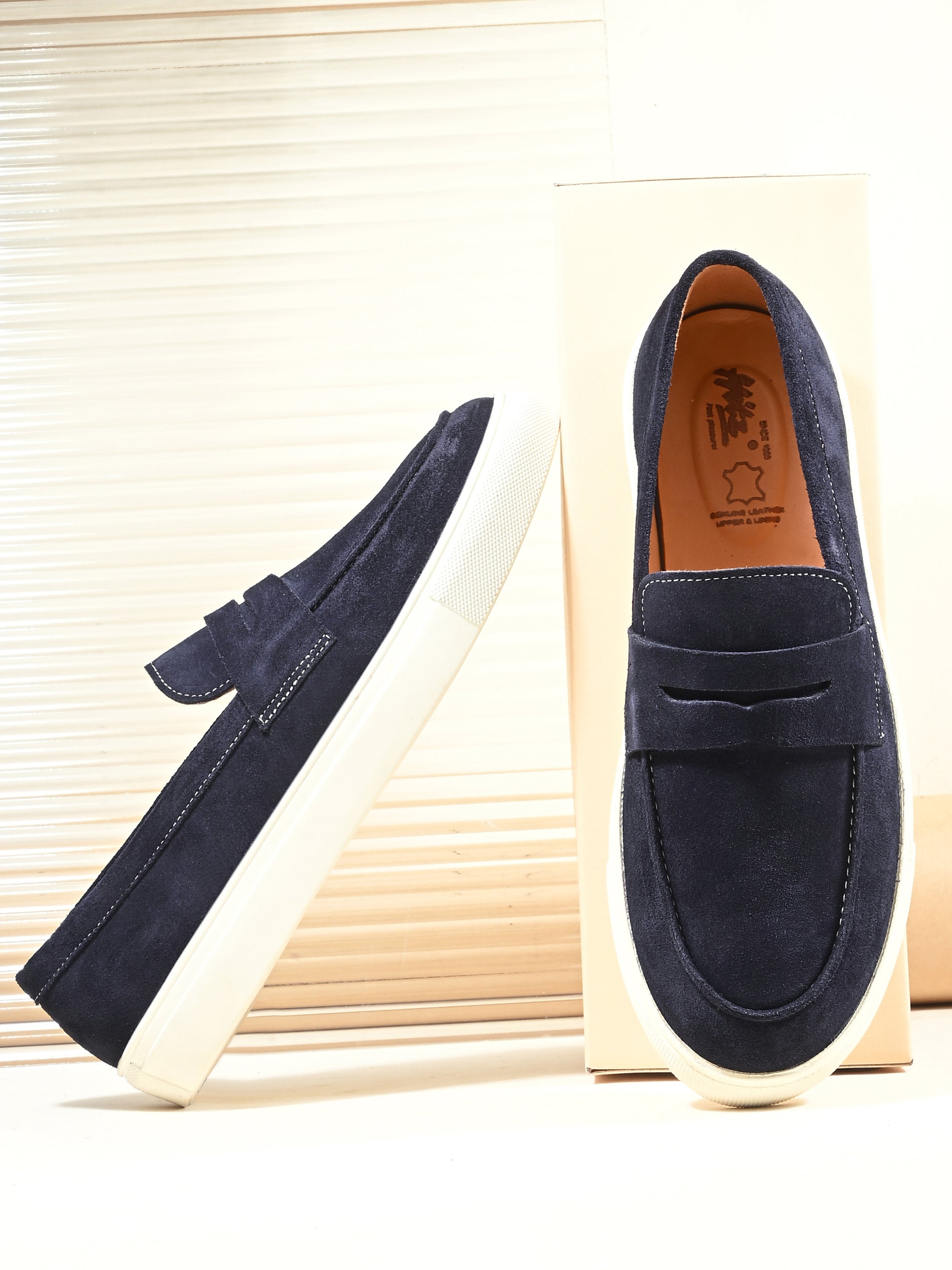 Fabrizio Suede Leather Slipons - The Heels India