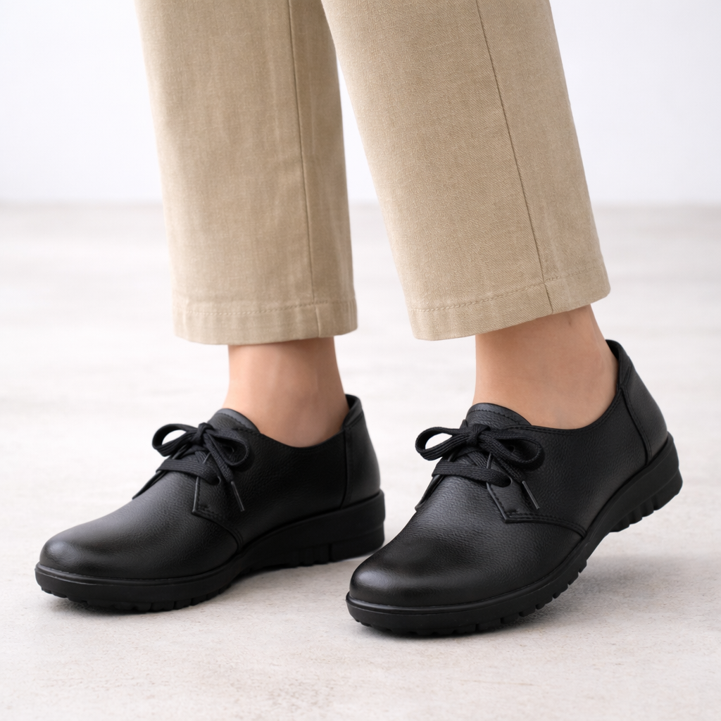 Bryoni Casual Lightweight Lace Up Derby Shoes - The Heels India