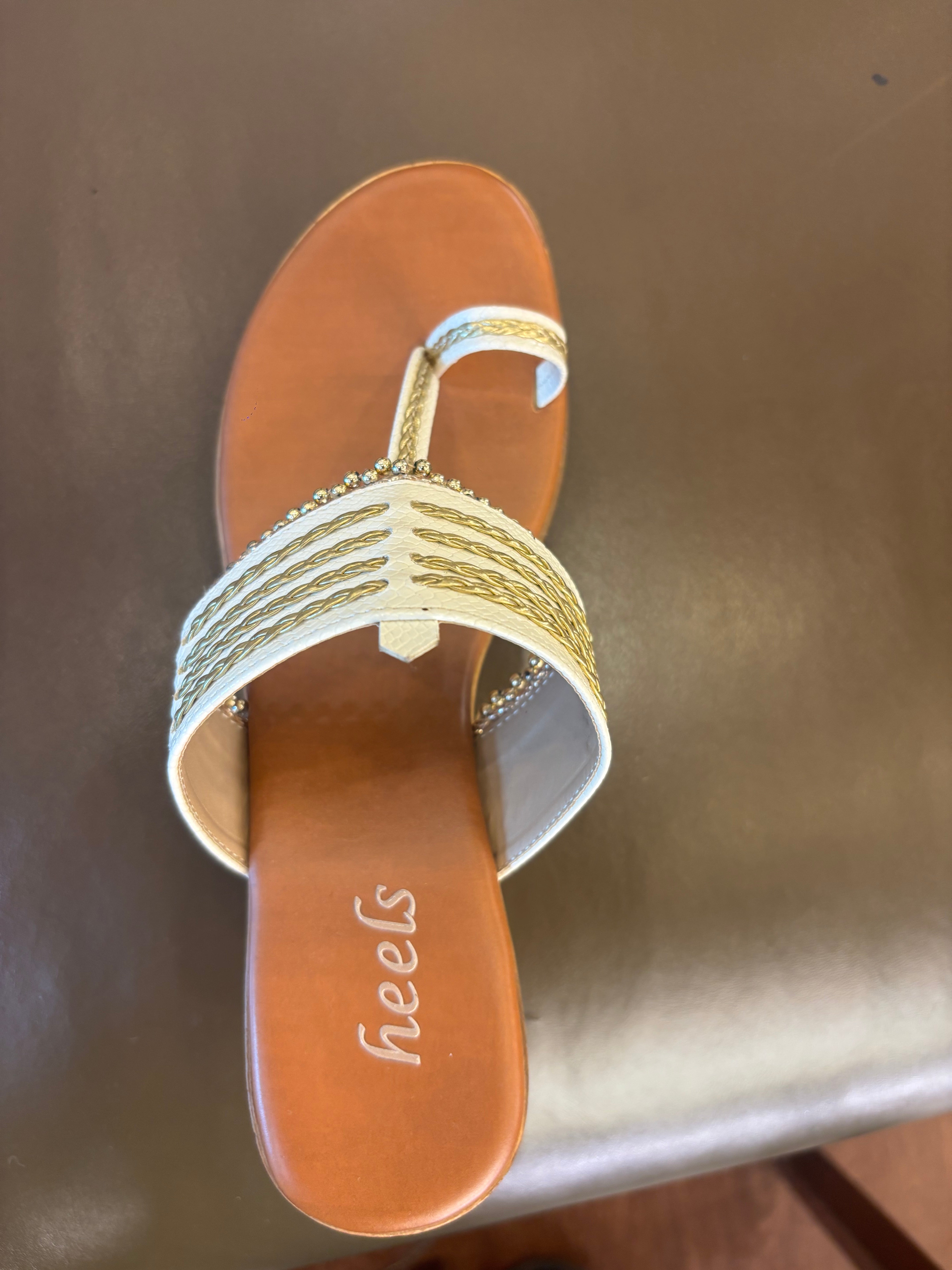 Zeeba Wedge Heel Kohlapuri’s