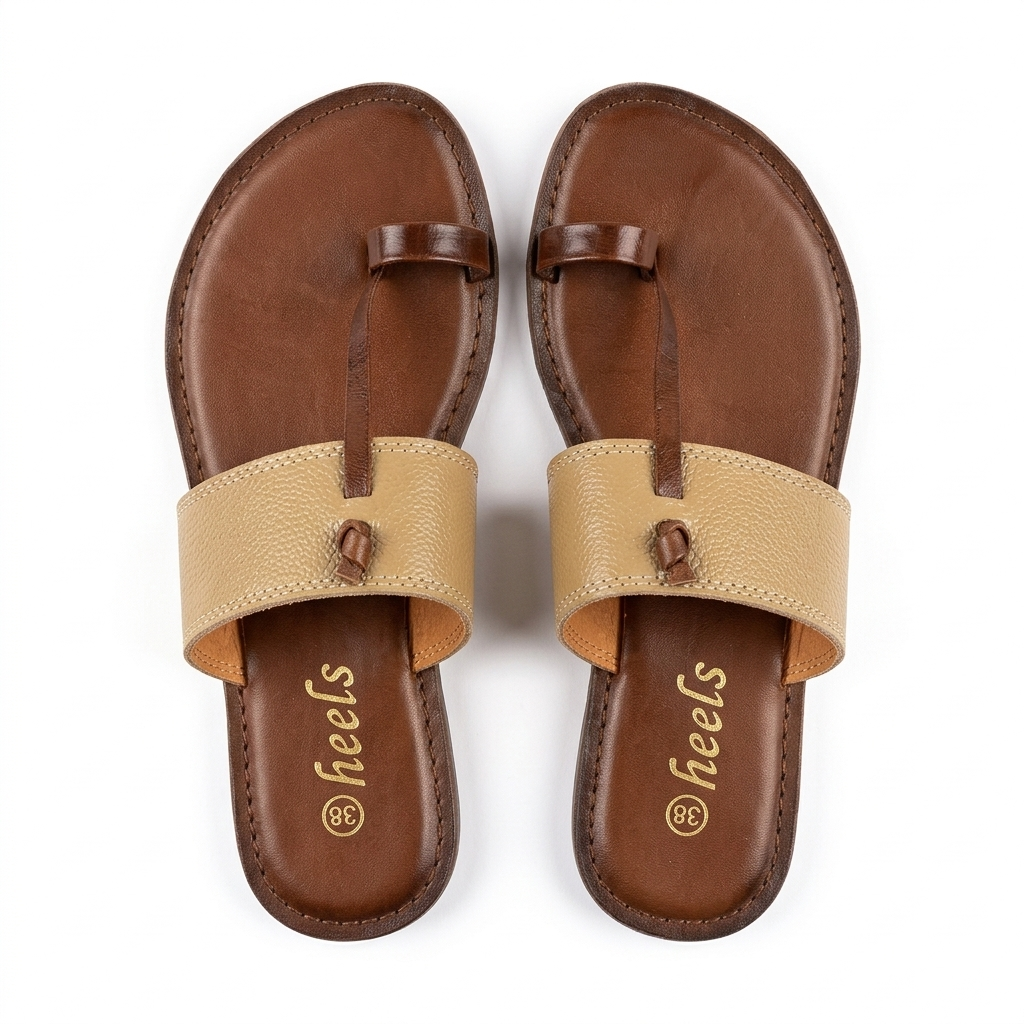 Blake Leather Thumb Kohlapuri Slippers