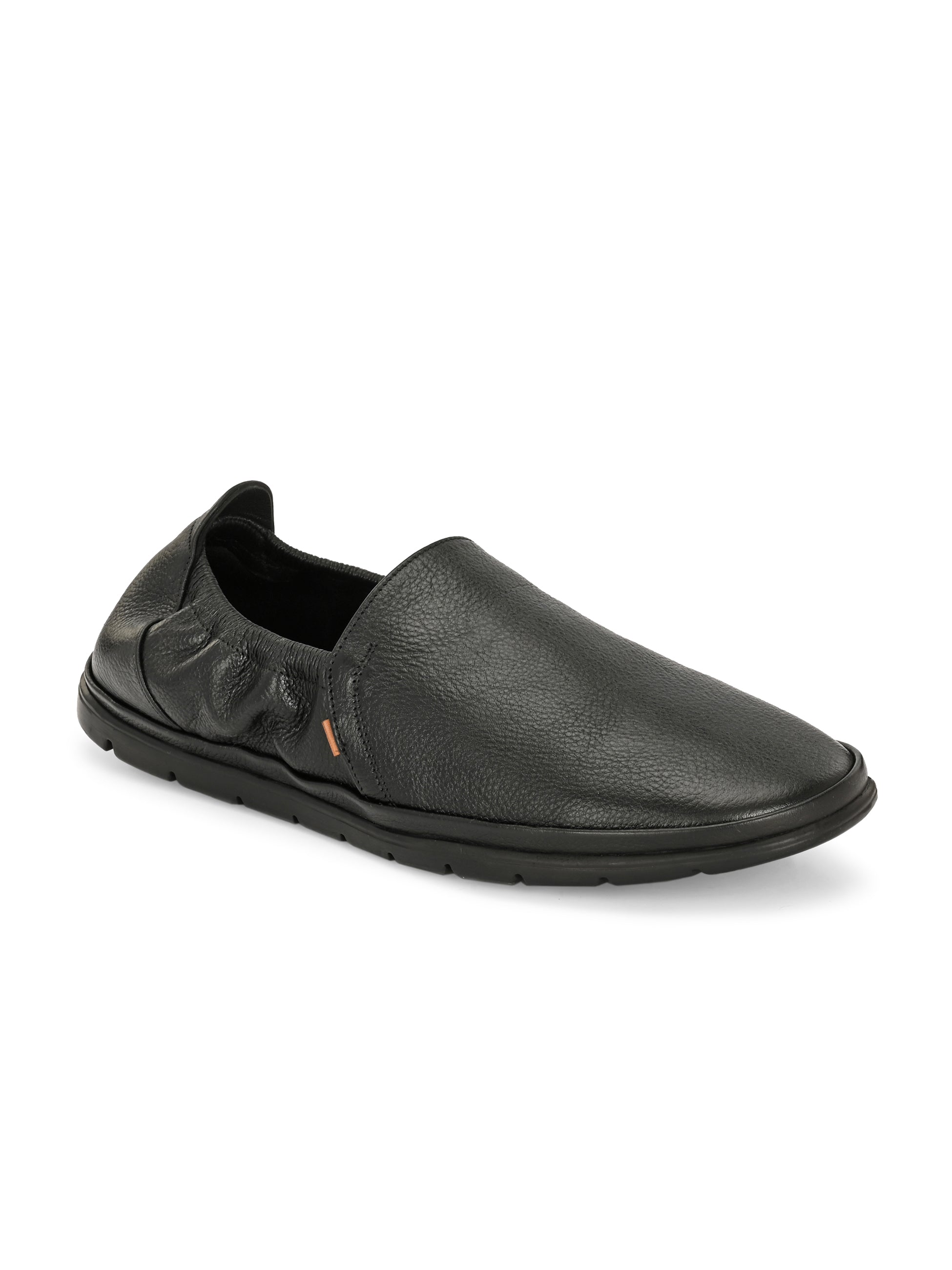 Urban Leather Back Elastic Slip Ons
