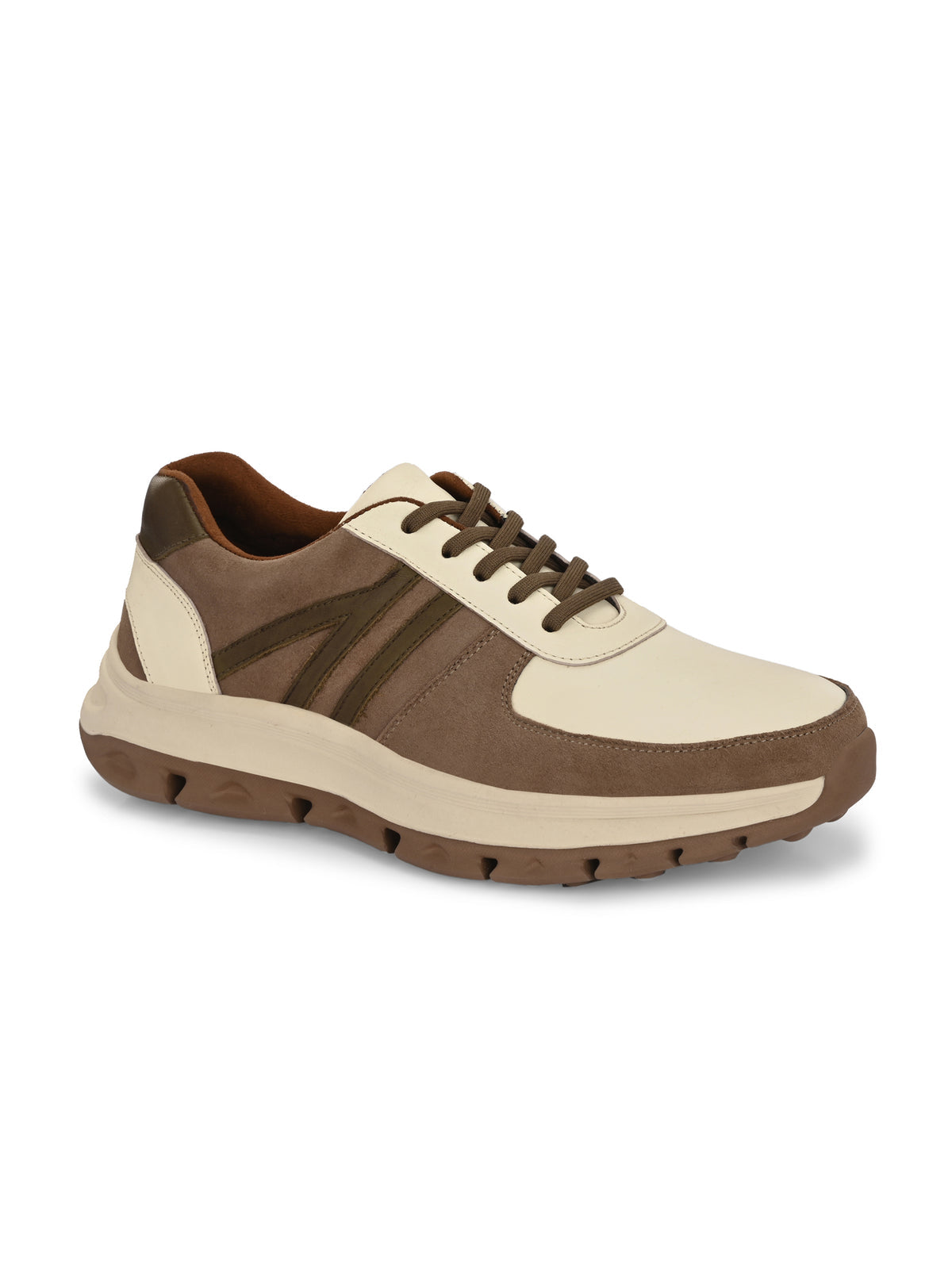 DRIFT Premium Leather Lace-Up Sneakers - The Heels India
