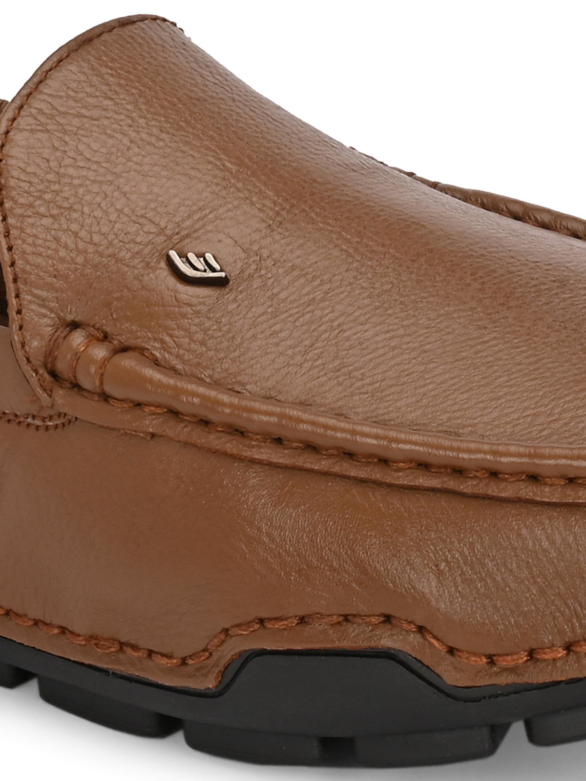 Clyde Leather Back Elastic Cushioned Loafers - The Heels India