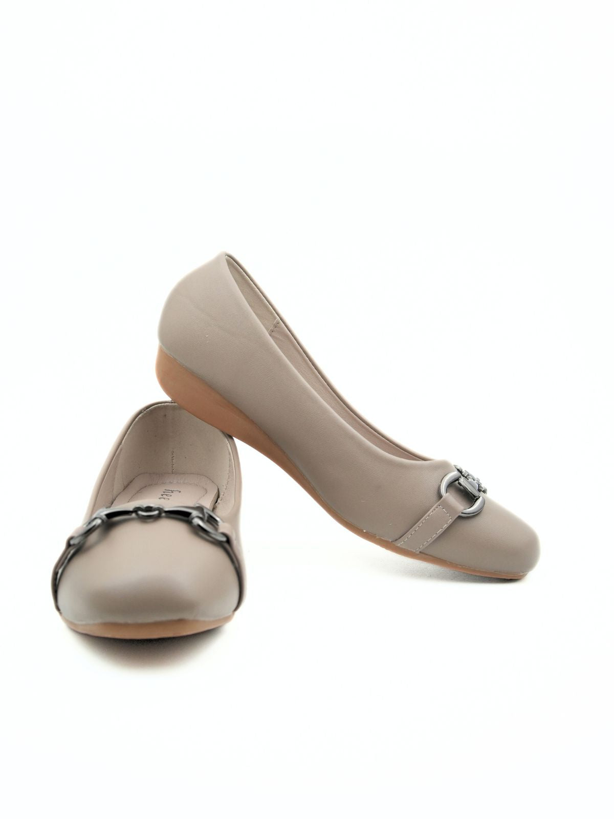 Livia Buckled Flat Ballerinas