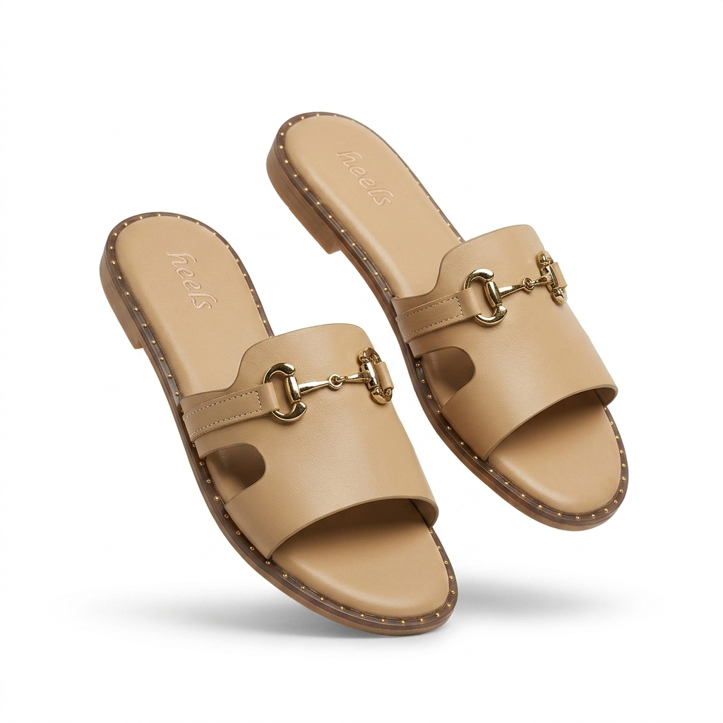 Fenny Cushioned Buckled Summer Sliders