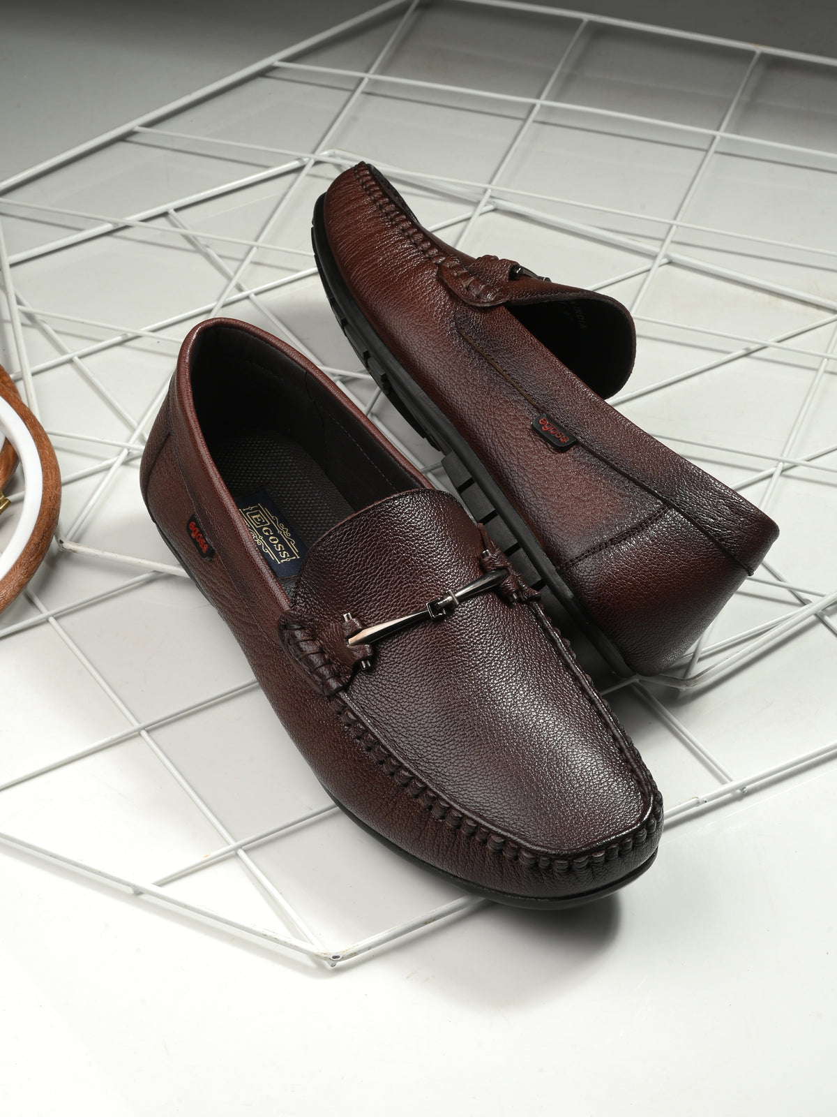 James Cushioned Leather Loafers