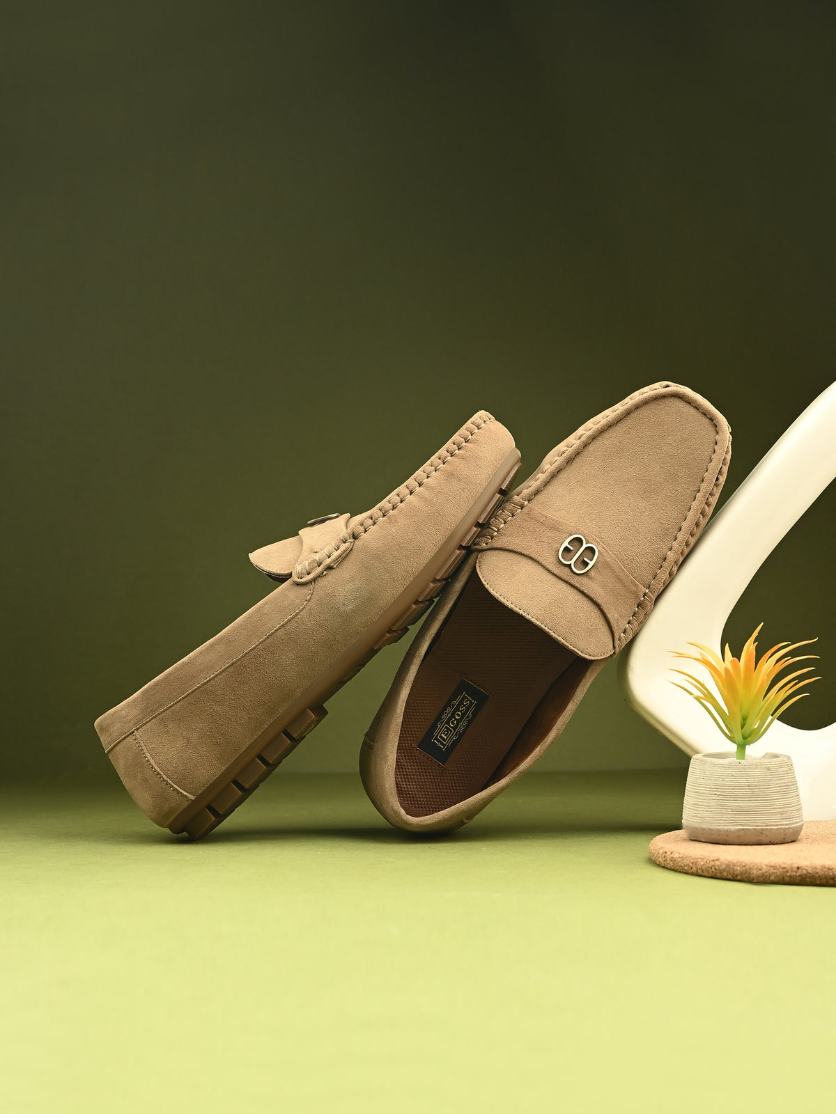 Ascend Suede Leather Loafers - Main Image