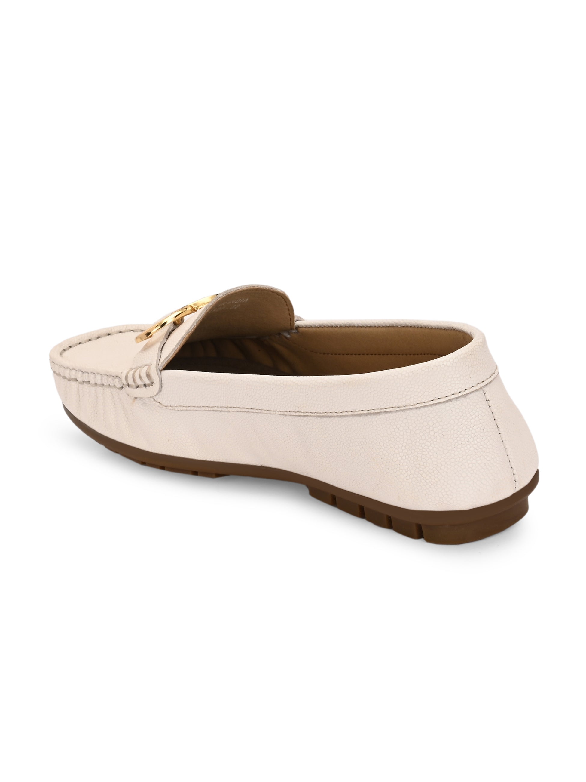 Leiyah Cushioned Leather Loafers - The Heels India