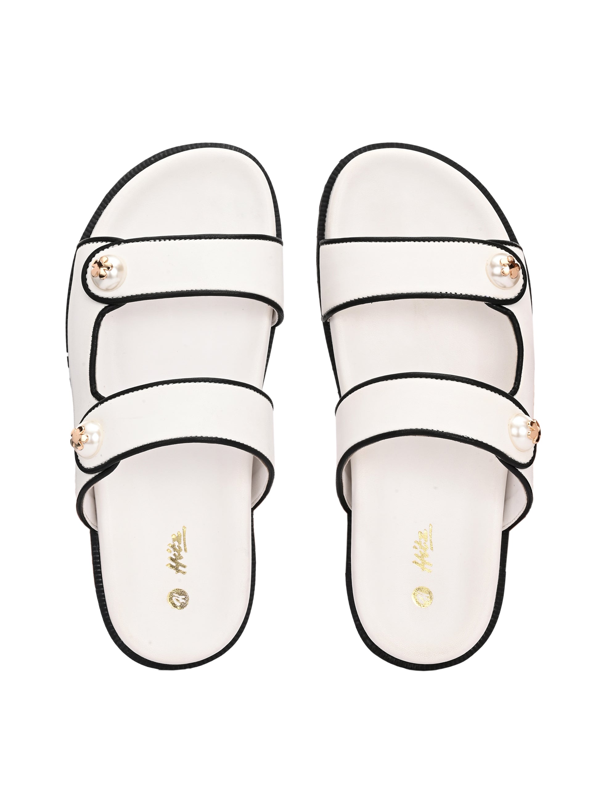 Athena Pipin Strappy Sliders